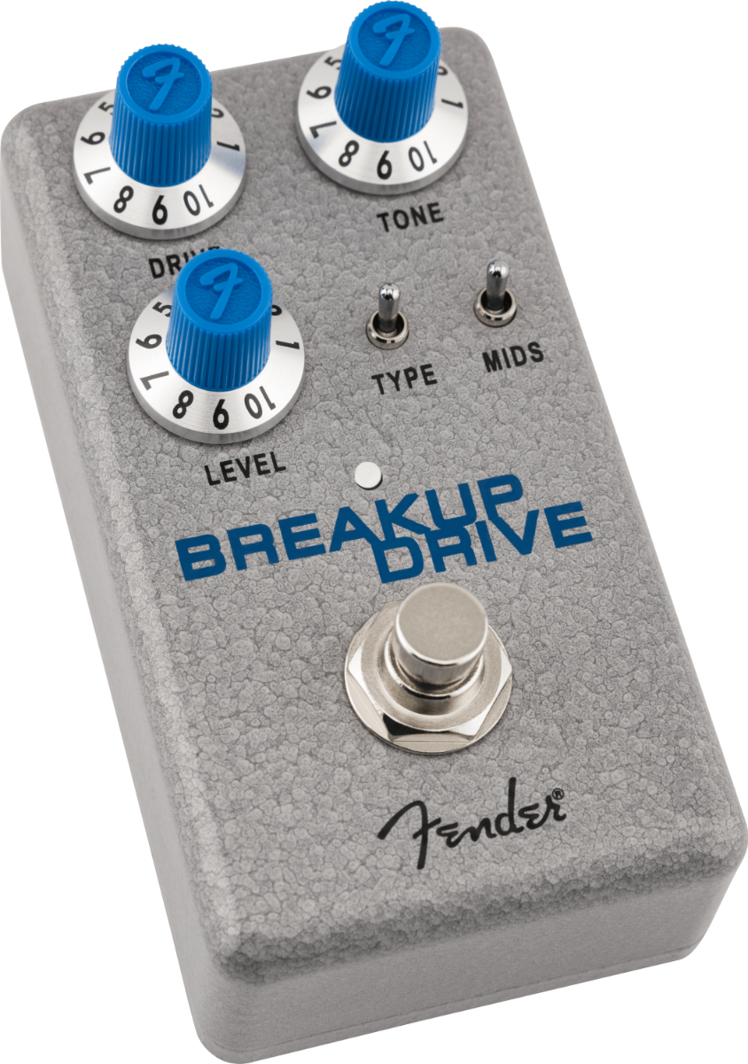 Pedale di overdrive Hammertone™ Breakup Drive, grigio e blu, con circuitazione JFET per suoni caldi e reattivi