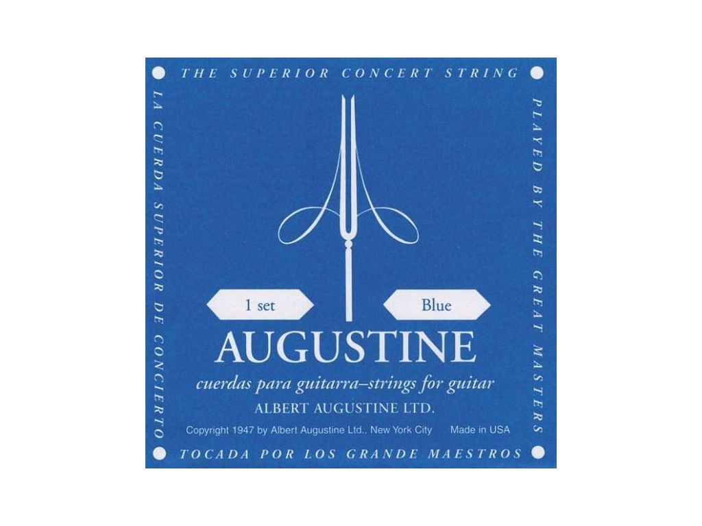 Augustine Blue Muta di corde per chitarra classica High Tension