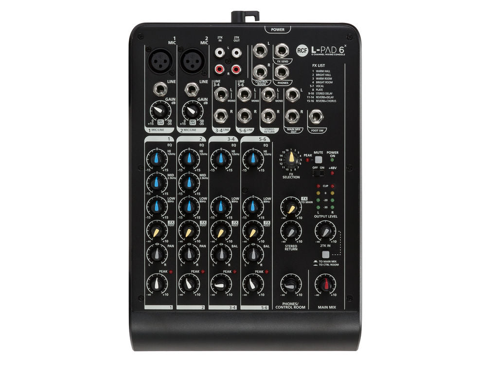 RCF L PAD 6X Mixer 6 canali con effetti