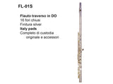 Flauto traverso argentato Dam FL01S