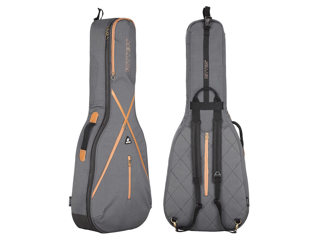 RITTER RGS7-C/MGB Borsa super imbottita per chitarra classica Grigio Marrone