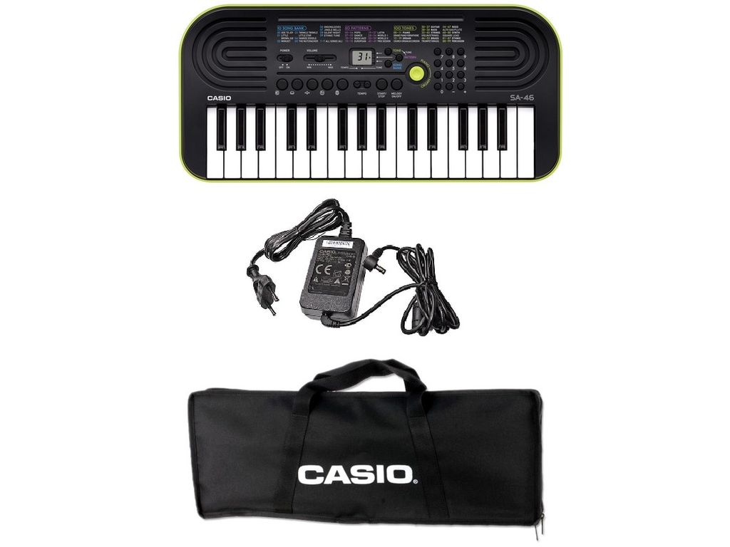 Casio SA46 con custodia e alimentatore