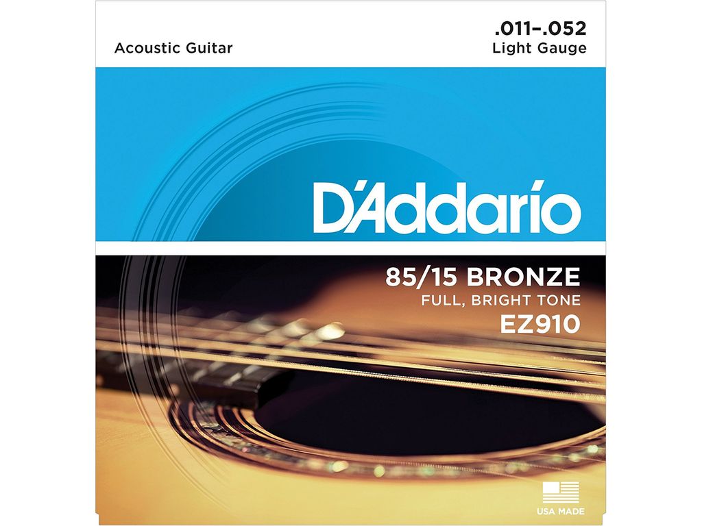 D'Addario EZ910 Muta di corde per chitarra acustica Light 011-052