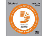 Corda singola per chitarra acustica D'Addario 80/20 030