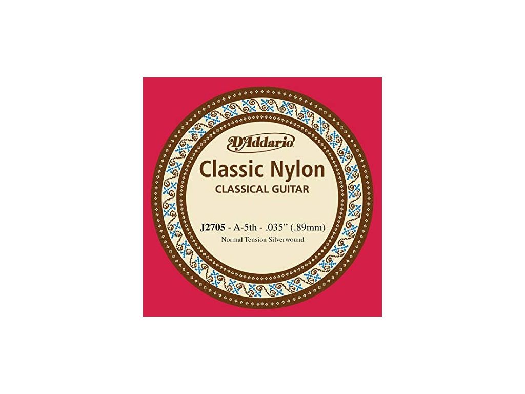 Corda singola per chitarra classica (LA - A) D'Addario 035 - Normal Tension