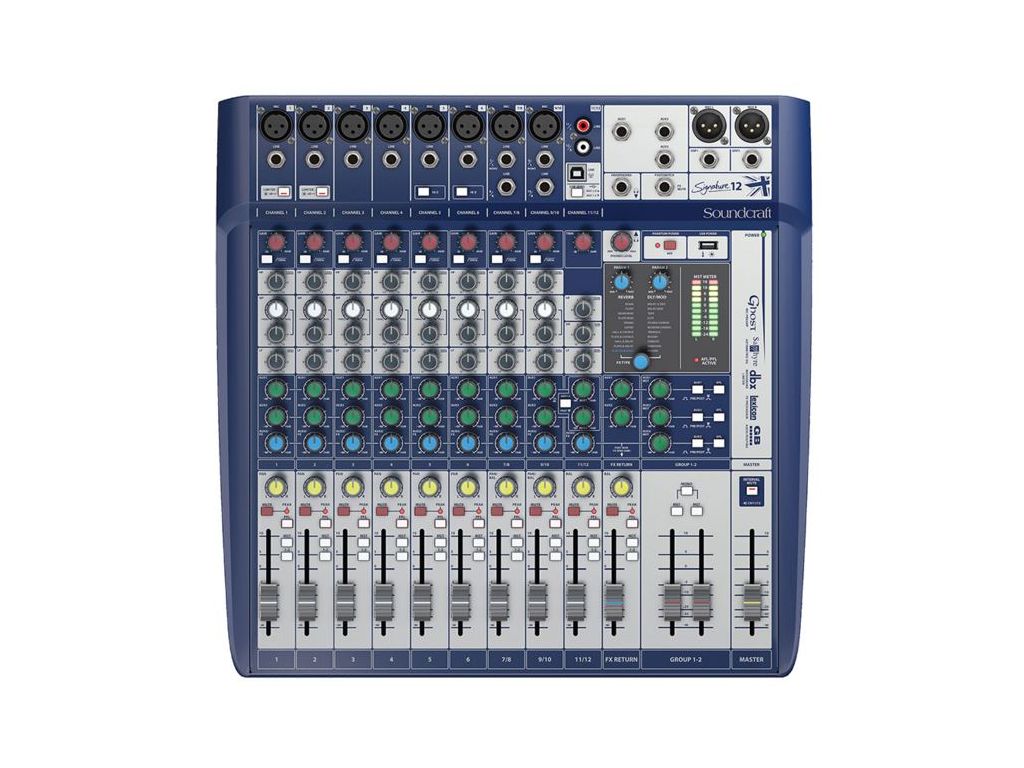 SOUNDCRAFT Signature 12 Mixer usb 12 canali con effetti