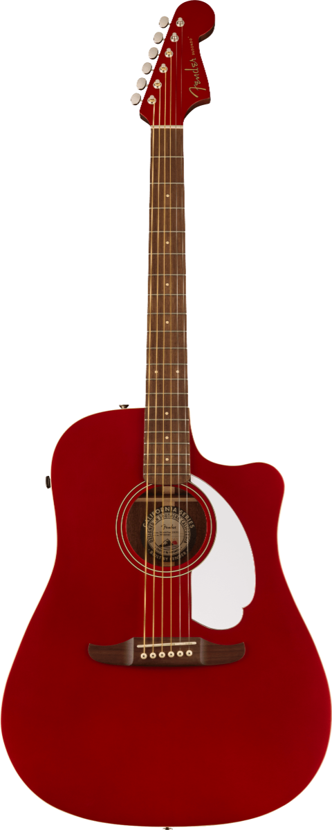 FENDER Redondo Player WN White Pickguard Candy Apple Red