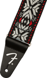 FENDER Tracolla Pasadena Woven Straps Red Snowflake