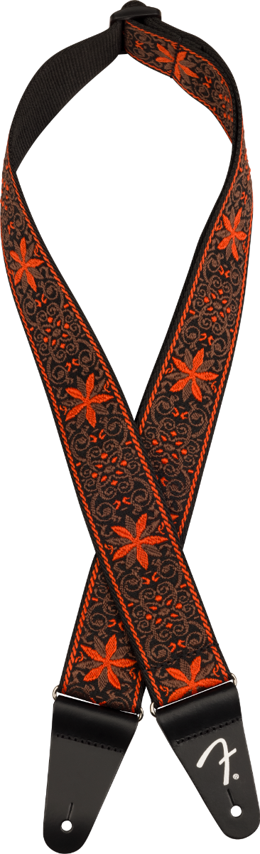 Fender Pasadena Straps Woven Orange Wallflower Tracolla per Chitarra e Basso