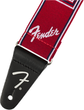 Fender Weighless Monogrammed Strap Red/White/Blue Tracolla per chitarra
