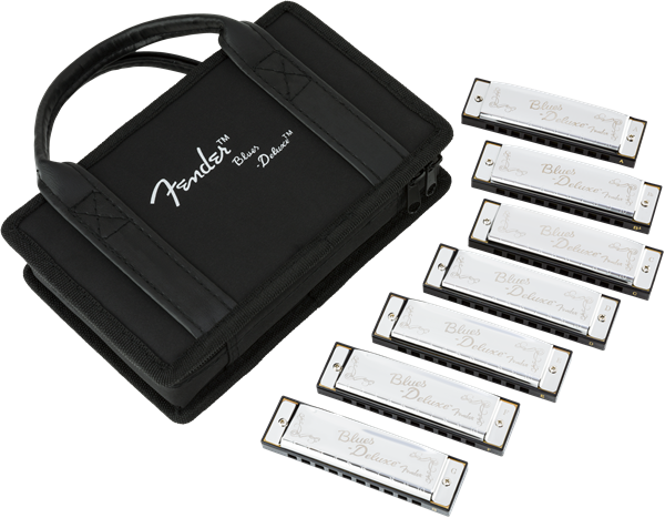 Fender Blues Deluxe 7 Pack Armoniche a bocca con case