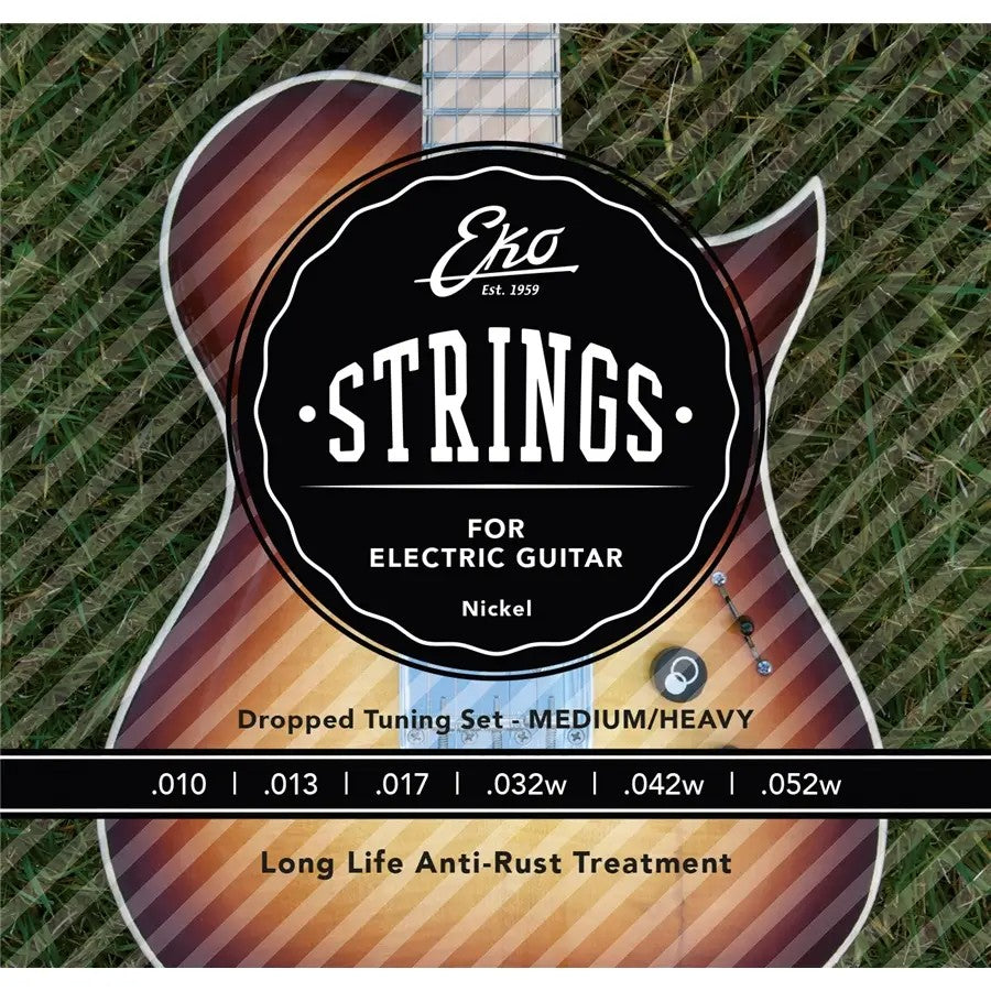 EKO Electric Guitar Strings 10-52 Light Top Heavy Bottom