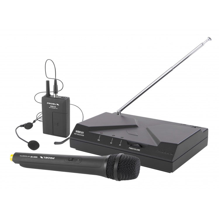 USATO Proel WM101KIT Sistema Radiomicrofono palmare + archetto