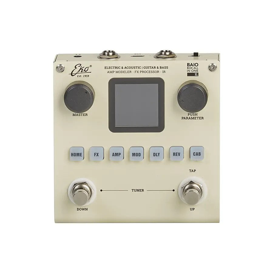 EKO Baio XL Pedale Multieffetto per Chitarra e Basso