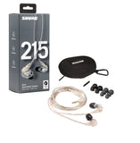 USATO Shure SE215 CLE Auricolari ad isolamento sonoro trasparenti