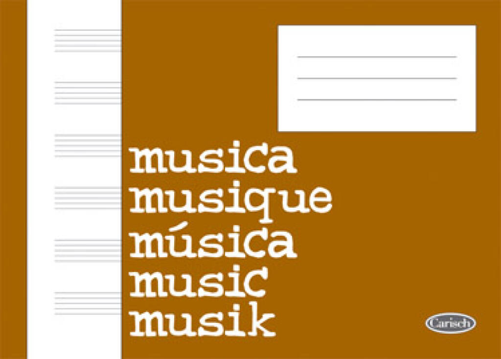 Quadernetto Di Musica Pentagrammato - 6 righi