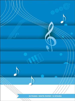 Quaderno di musica - 12 righi, 32 pagine