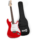 USATO RockJam Chitarra Elettrica Rossa + Borsa e Accordatore