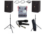 Impianto audio completo 300W Proel LT6A + mixer Proel + microfono + accessori