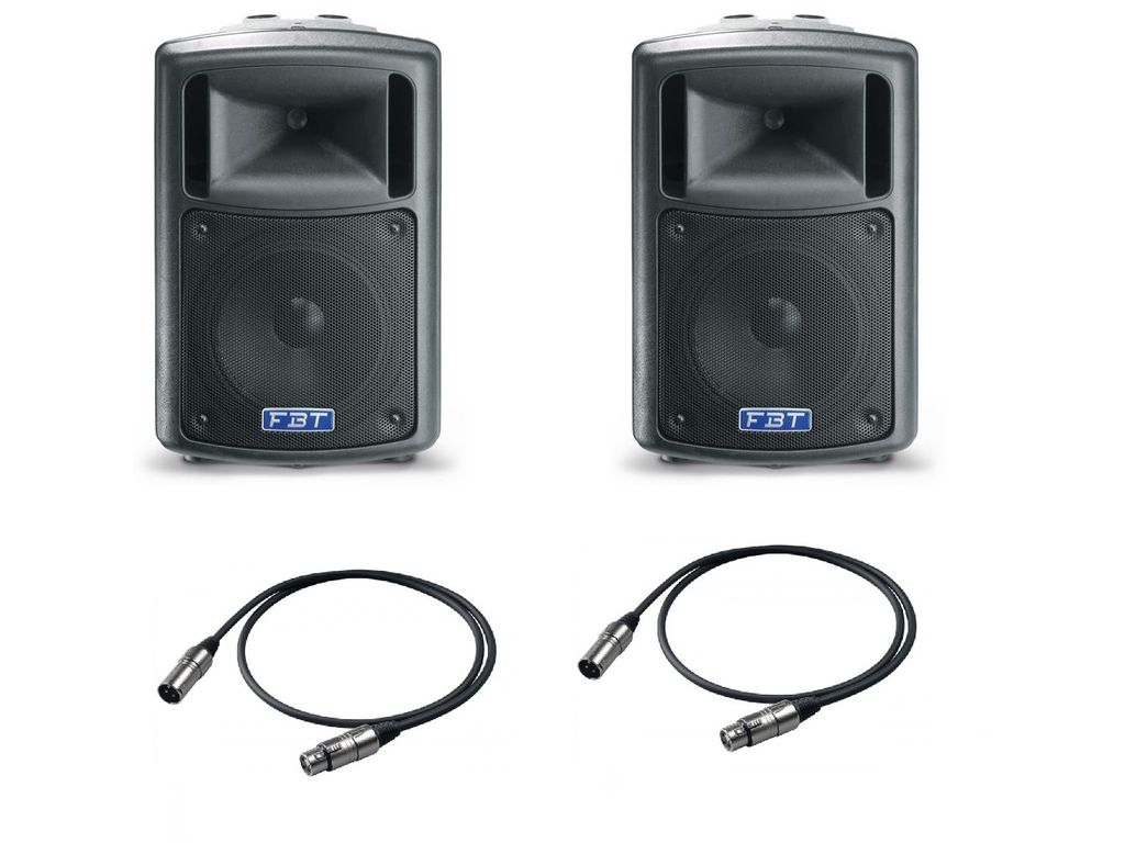 Coppia casse attive 1000W FBT EVO2MAXX 2A + cavi xlr xlr omaggio