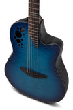 Ovation Celebrity Elite Plus Limited 2024 CE44P-BLFL-G Blue Flamed Maple Acustica Elettrificata
