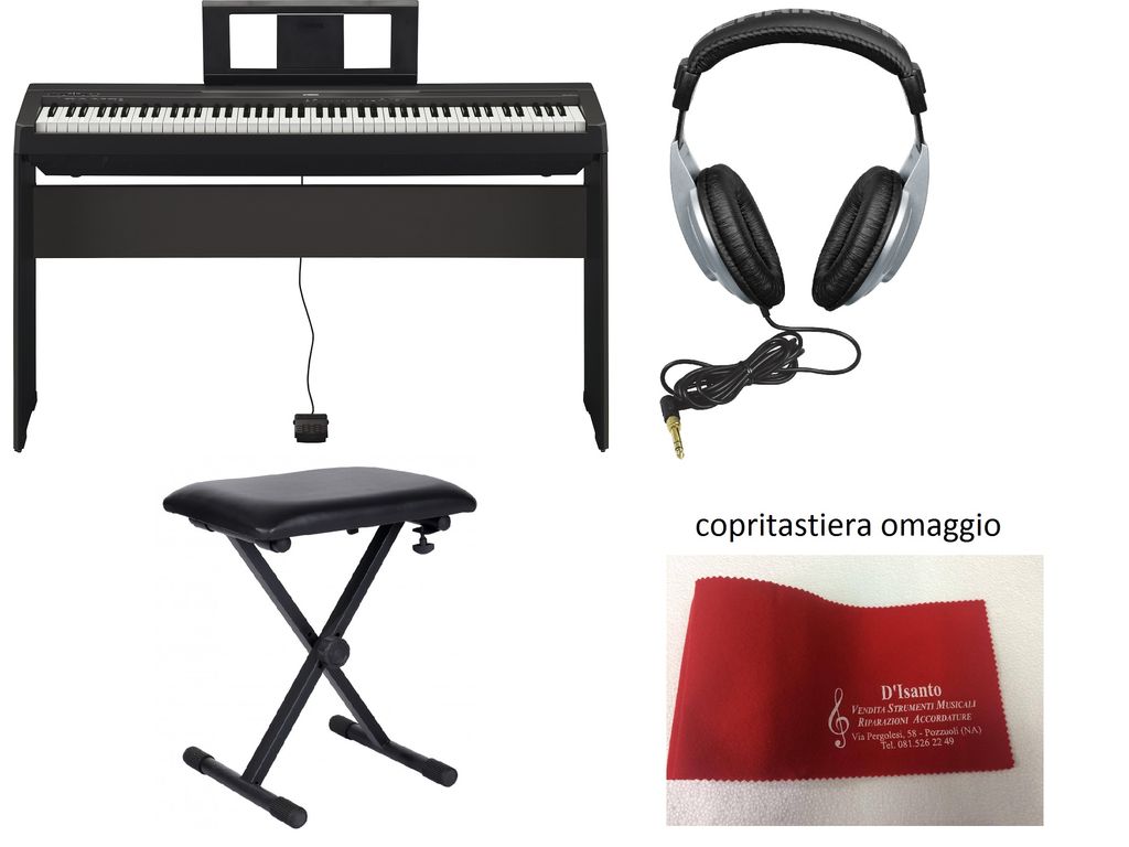 Yamaha P45 + stand L85 + cuffie + Panca