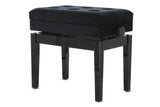 GEWA Panca per Pianoforte Deluxe Compartment Nero Lucido