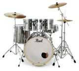 Pearl Export EXX725SBR/C21 Smokey Chrome Batteria acustica completa cromata + Sabian Omaggio