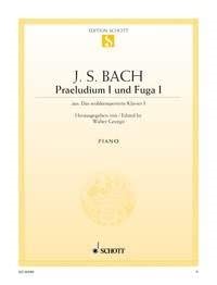 Praeludium I und Fuga I. Joh. seb. bach