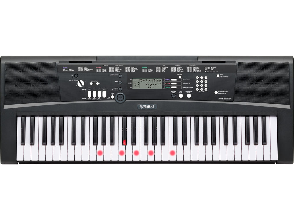 Yamaha EZ220 Tastiera 61 tasti luminosi dinamica