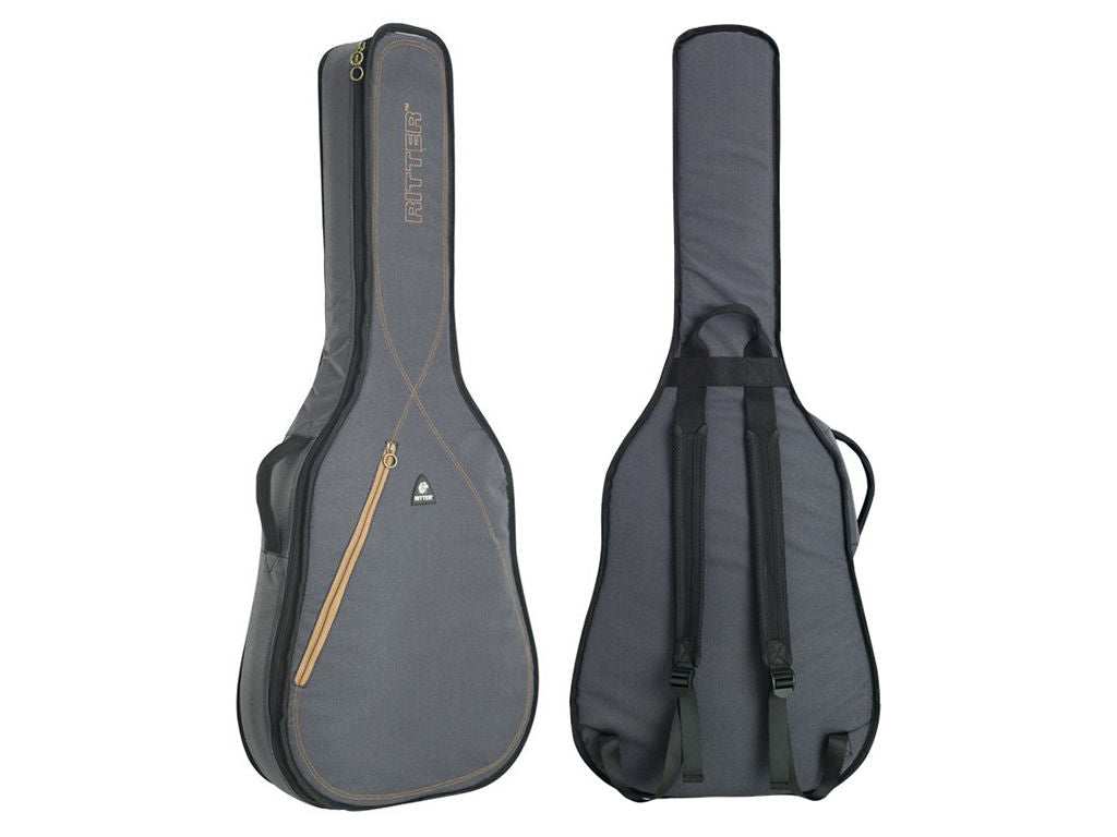 RITTER RGS3-D/MGB Borsa imbottita per chitarra acustica Grigio Marrone