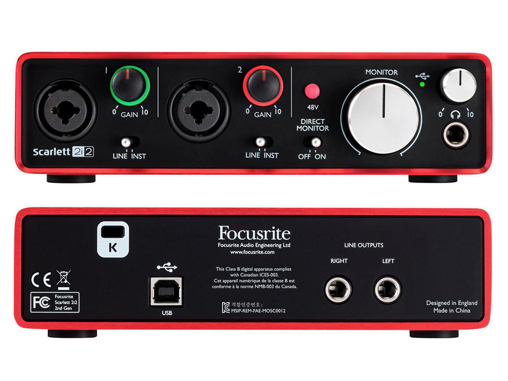 FOCUSRITE Scarlett 2i2 (2nd Generation)