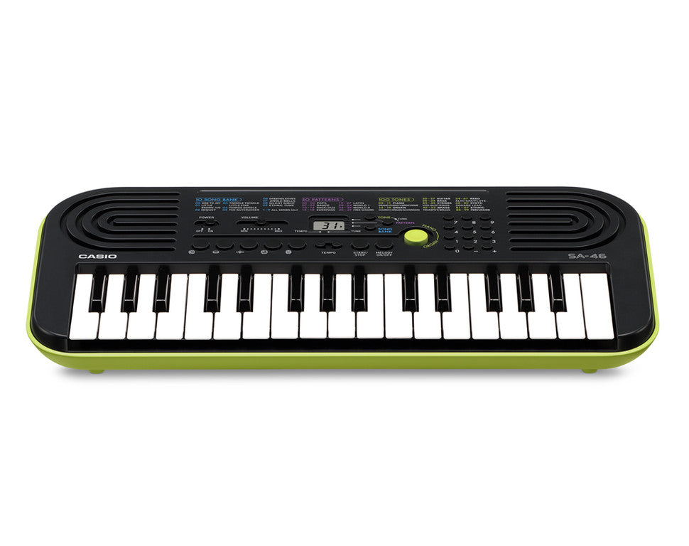 Tastiera Casio SA-46, 32 tasti, 100 toni e 50 ritmi, con display LCD e design colorato, per un apprendimento musicale divertente SA50 SA51 SA-50 SA-51 SA 50 SA 51