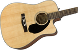 Fender CD60SCE Natural Chitarra acustica elettrificata naturale