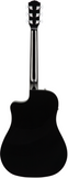 Fender CD60SCE Black Chitarra acustica elettrificata nera