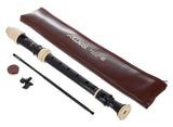 Flauto soprano Aulos 503B con diteggiatura barocca, timbro raffinato, lunghezza 33,2 cm, in resina ABS, con custodia