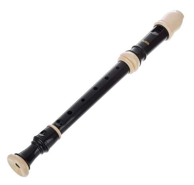 Aulos 503B flauto soprano barocco, timbro luminoso, lunghezza 33,2 cm, in resina ABS, con accessori e custodia
