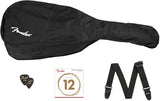 Fender FA115 V2 Pack Chitarra acustica Natural con accessori