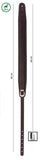 Stefy Line 403F Tracolla imbottita in ecopelle per chitarra Grigio Taupe