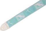 Fender Custom Monogrammed Strap Daphne Blue Tracolla per chitarra