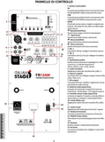 Italian Stage FR12AW Cassa multifunzione portatile con doppio radiomicrofono