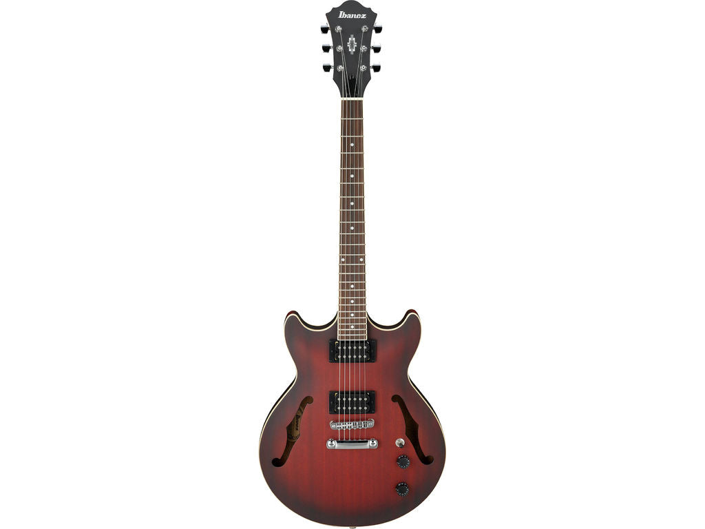 Ibanez Artcore AM53 SRF Sunburst Red Flat Chitarra semiacustica