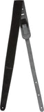 Fender Reversible Suede Strap Black/Gray Tracolla per chitarra Nera/Grigia