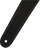 Fender Reversible Suede Strap Black/Gray Tracolla per chitarra Nera/Grigia