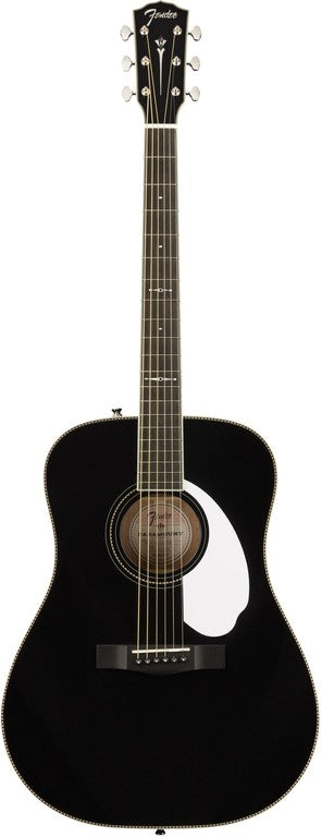 Fender PM-1 Deluxe Dreadnought Black Limited Edition Chitarra acustica elettrificata con custodia rigida