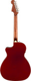 Fender Newporter Player Candy Apple Red Chitarra acustica elettrificata rossa
