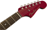 Fender Newporter Player Candy Apple Red Chitarra acustica elettrificata rossa