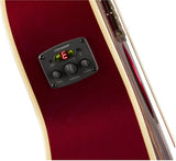 Fender Newporter Player Candy Apple Red Chitarra acustica elettrificata rossa