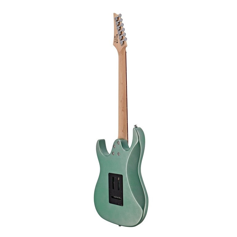 Ibanez GIO GRX40 in verde metallico, chitarra elettrica con manico in acero e pickup Infinity, perfetta per ogni musicista