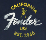 Fender Baja Blue T-Shirt M Maglietta Blu